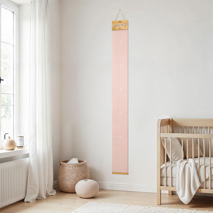 Beautiful Wall Hanging Growth Chart for Kids - The Perfect Height Measurement Chart to Track Your Kids Growth - Modern Nursery Or Playroom Wall Decor