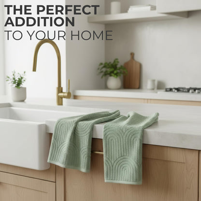 KIBAGA Beautiful Luxury Decorative Hand Towels – Soft & Absorbent Towel Set for Boho Bathroom, Kitchen, Spa, Hotel, Guest Room, Farmhouse or Gift