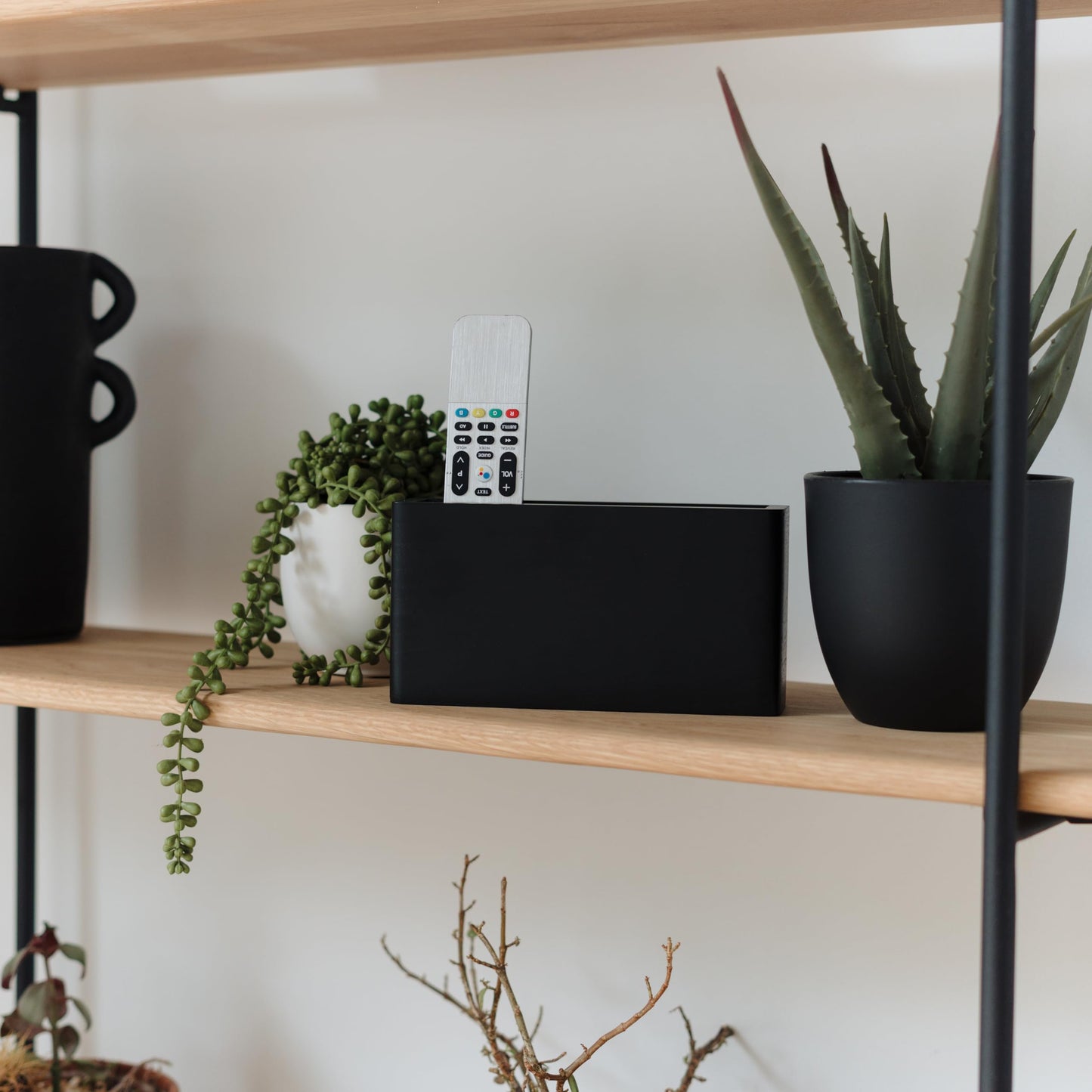 Aesthetic Remote Control Holder for Wall Mount - Easy to Install Bedside TV remote caddy - The Perfect Organizer for Your 3-4 Remotes