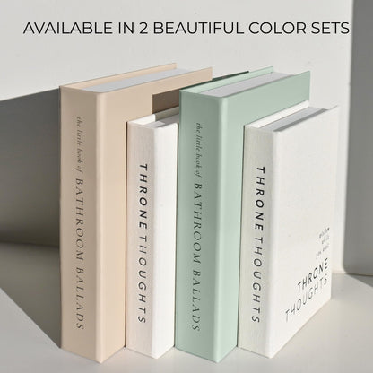 KIBAGA Faux Books Set of 2 for Bathroom Decor - Decorative Book Boxes for Your Restroom - The Perfect Modern Decoration for The Guest Bathroom