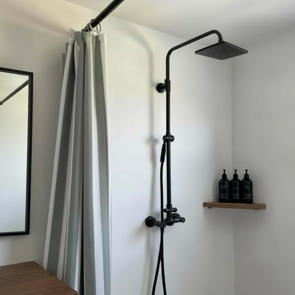 Beautiful Striped Boho Shower Curtain for Your Bathroom - Stylish 72”x72” Sage Green Curtain That Fits Perfectly with Any Bath Decor - Modern & Elegant, Ideal for Brightening Up Your Bathroom at Home