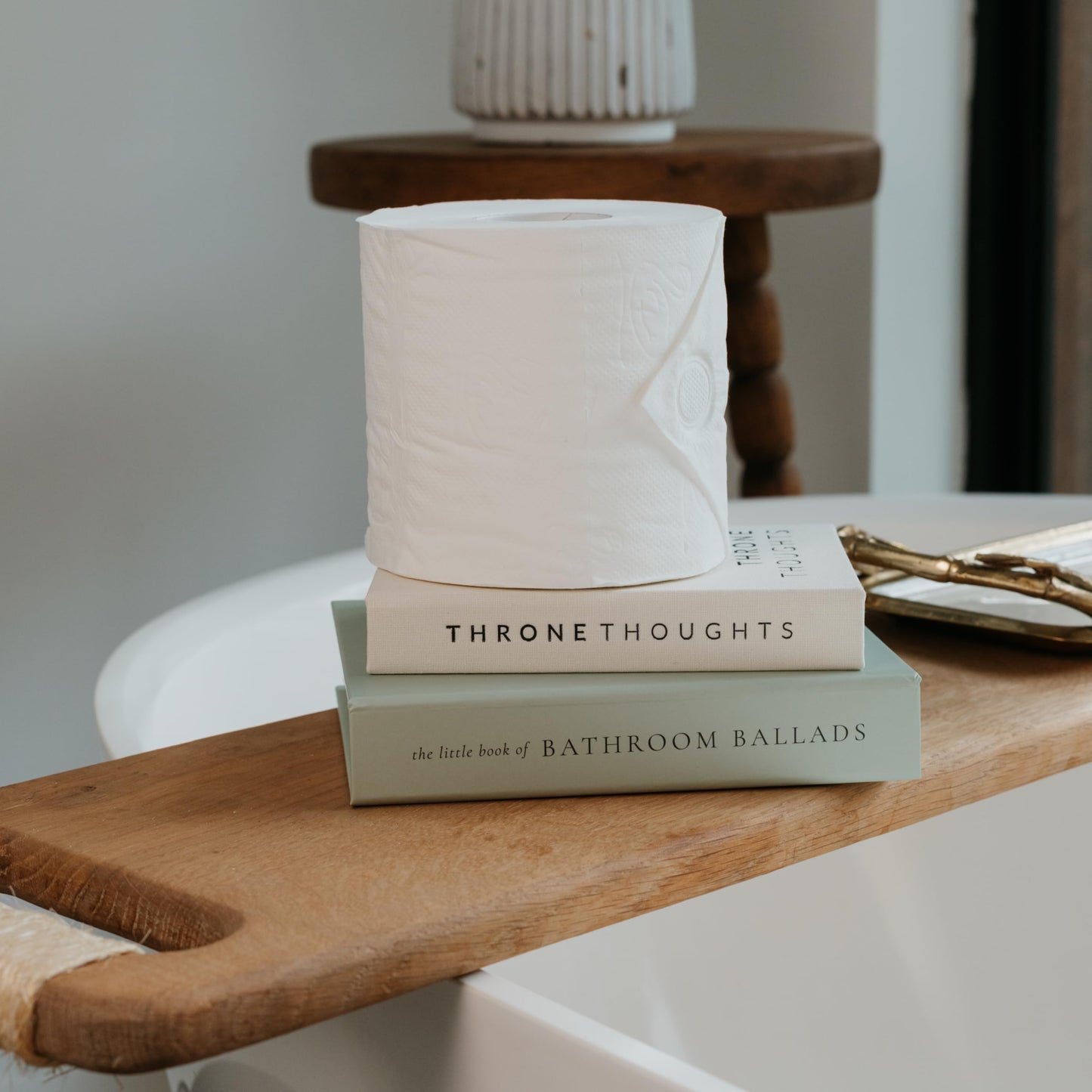 KIBAGA Faux Books Set of 2 for Bathroom Decor - Decorative Book Boxes for Your Restroom - The Perfect Modern Decoration for The Guest Bathroom
