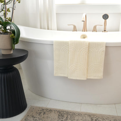 KIBAGA Beautiful Luxury Decorative Hand Towels – Soft & Absorbent Towel Set for Boho Bathroom, Kitchen, Spa, Hotel, Guest Room, Farmhouse or Gift