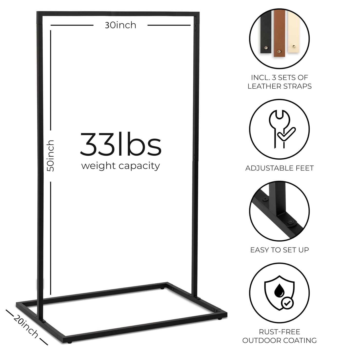 Beautiful Wedding Sign Stand - The Perfect Welcome to Our Wedding Sign - Aesthetic Holder Stand to Welcome Your Guests