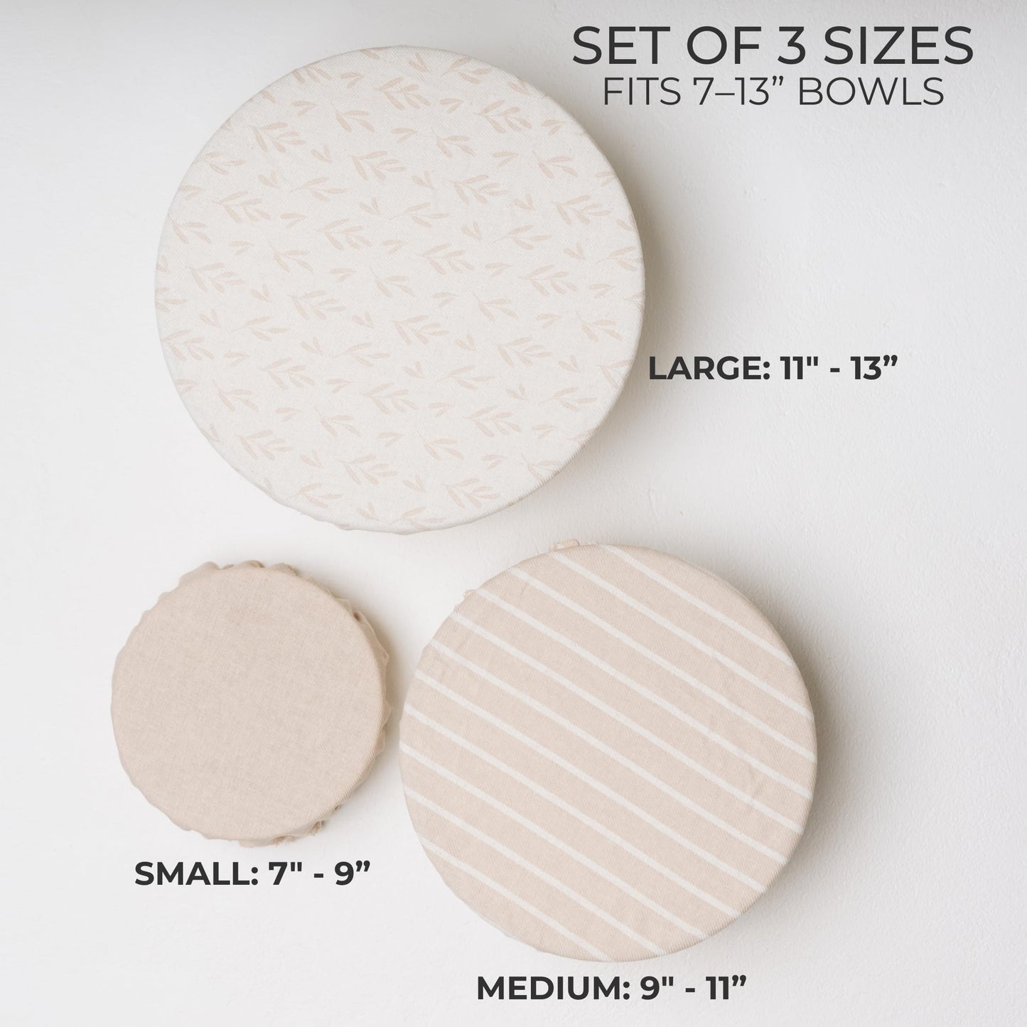 Beautiful Reusable Bowl Covers for Bread Proofing –  Elastic Food Covers for Sourdough, Dough Rising - Perfect Food Storage