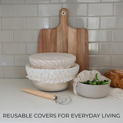 Beautiful Reusable Bowl Covers for Bread Proofing –  Elastic Food Covers for Sourdough, Dough Rising - Perfect Food Storage