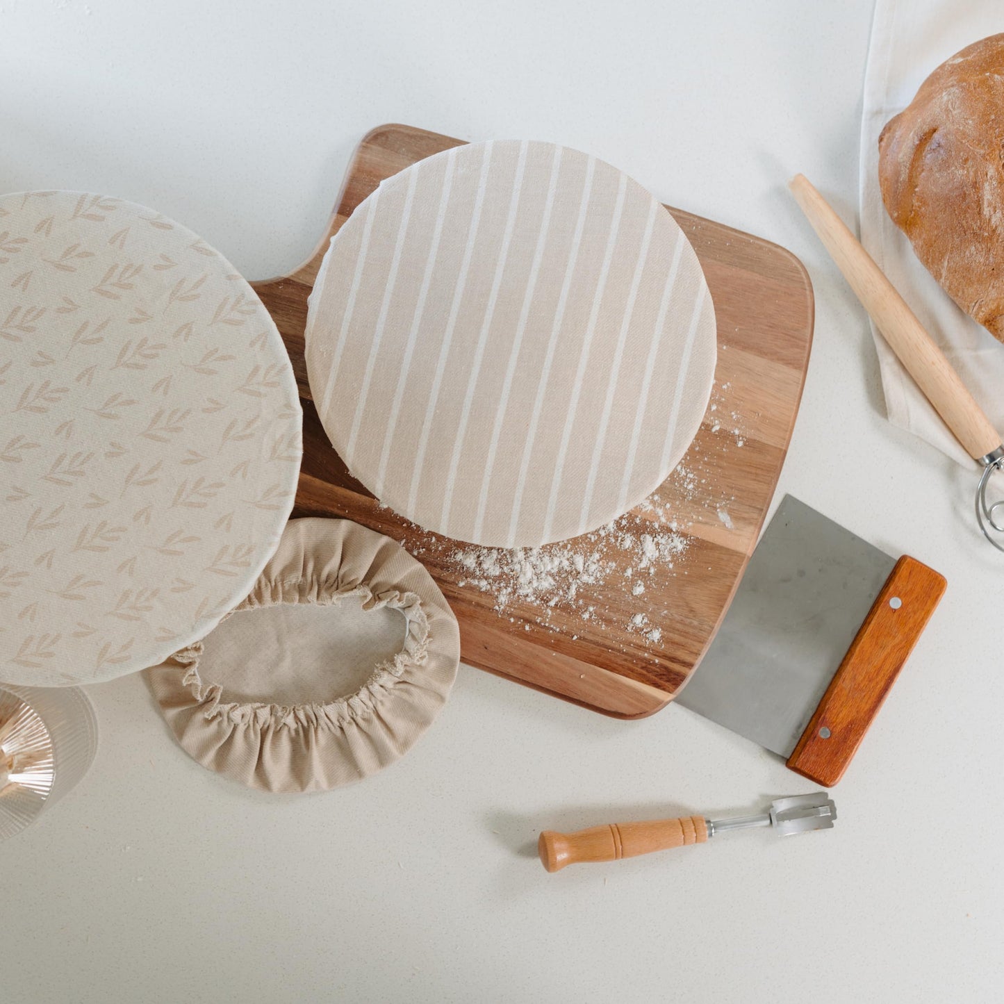 Beautiful Reusable Bowl Covers for Bread Proofing –  Elastic Food Covers for Sourdough, Dough Rising - Perfect Food Storage