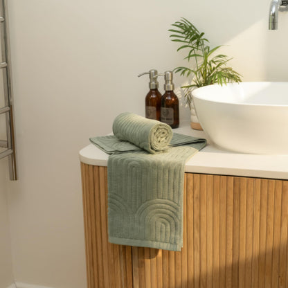 KIBAGA Beautiful Luxury Decorative Hand Towels – Soft & Absorbent Towel Set for Boho Bathroom, Kitchen, Spa, Hotel, Guest Room, Farmhouse or Gift