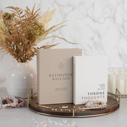 KIBAGA Faux Books Set of 2 for Bathroom Decor - Decorative Book Boxes for Your Restroom - The Perfect Modern Decoration for The Guest Bathroom