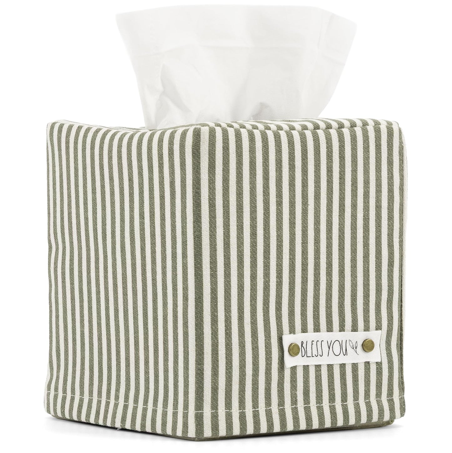 Stylish Tissue Box Cover - This Linen Holder Instantly Covers Your Square Tissue Boxes - The Perfect Cube Cover for Your Bathroom and Home