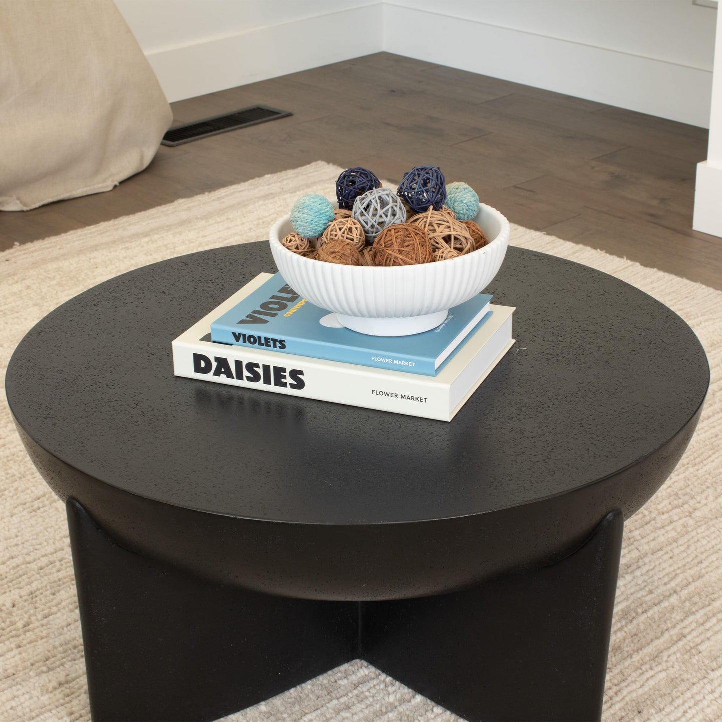 Aesthetic Concrete Fruit Bowl - Modern Bowl for Home and Kitchen Counter Decor - Handcrafted Decorative Bowls