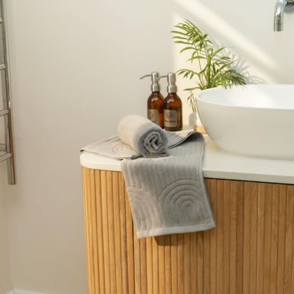 KIBAGA Beautiful Luxury Decorative Hand Towels – Soft & Absorbent Towel Set for Boho Bathroom, Kitchen, Spa, Hotel, Guest Room, Farmhouse or Gift