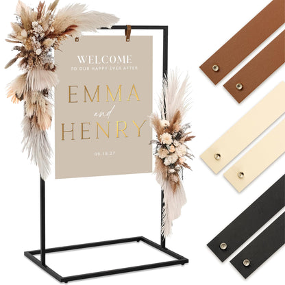 Beautiful Wedding Sign Stand - The Perfect Welcome to Our Wedding Sign - Aesthetic Holder Stand to Welcome Your Guests