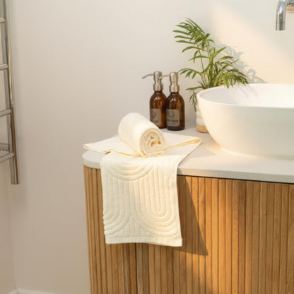 KIBAGA Beautiful Luxury Decorative Hand Towels – Soft & Absorbent Towel Set for Boho Bathroom, Kitchen, Spa, Hotel, Guest Room, Farmhouse or Gift