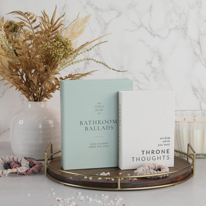 KIBAGA Faux Books Set of 2 for Bathroom Decor - Decorative Book Boxes for Your Restroom - The Perfect Modern Decoration for The Guest Bathroom