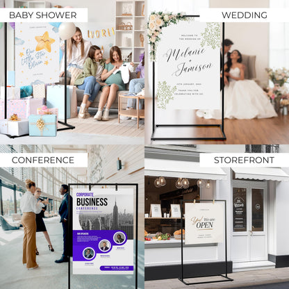 Beautiful Wedding Sign Stand - The Perfect Welcome to Our Wedding Sign - Aesthetic Holder Stand to Welcome Your Guests