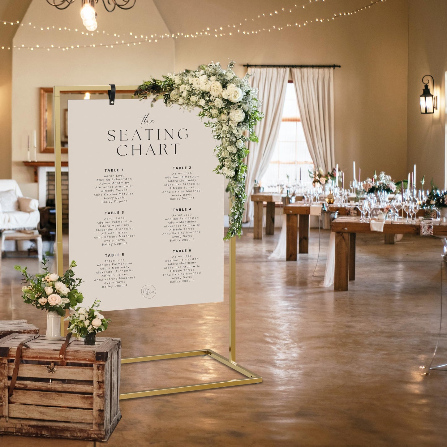 Beautiful Wedding Sign Stand - The Perfect Welcome to Our Wedding Sign - Aesthetic Holder Stand to Welcome Your Guests