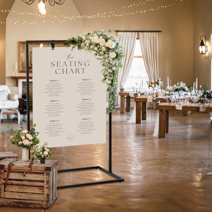 Beautiful Wedding Sign Stand - The Perfect Welcome to Our Wedding Sign - Aesthetic Holder Stand to Welcome Your Guests