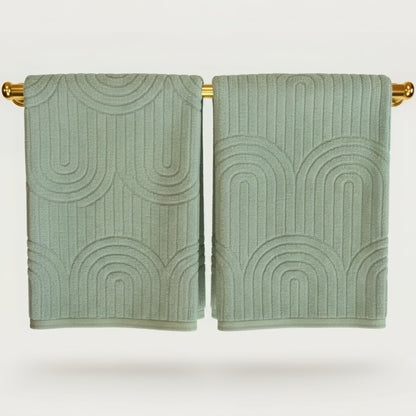KIBAGA Beautiful Luxury Decorative Hand Towels – Soft & Absorbent Towel Set for Boho Bathroom, Kitchen, Spa, Hotel, Guest Room, Farmhouse or Gift